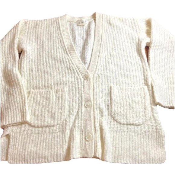 Oversized Cardigan Ivory by Anthropologie SZ XS Small Boho Grunge - Picture 1 of 2